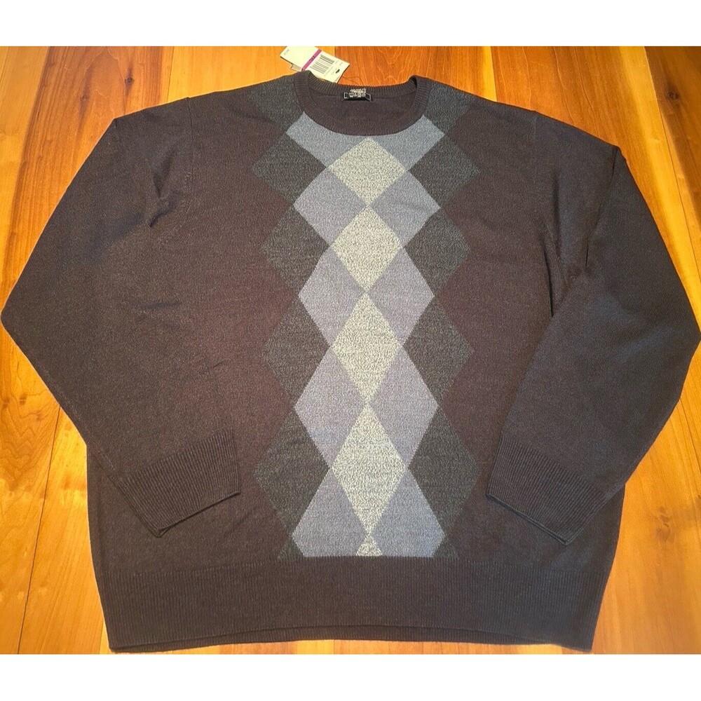 Dockers Men’s Argyle Sweater. XXL. NWT. Blue. Relaxed
